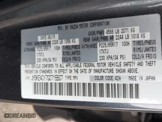 2016 Mazda CX-5 Touring with VIN JM3KE4CY7G0715507, listed as a IAAI auction lot 41699610 with 108,206 mi miles. Bid and sale history available at carsss.com. Image 9.