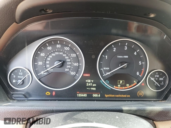 2014 BMW 3 Series 328d with VIN WBA3D3C52EK154860, listed as a Copart auction lot 47871425 with 155,445 mi miles and Clean Title. Bid and sale history available at carsss.com. Image 9.