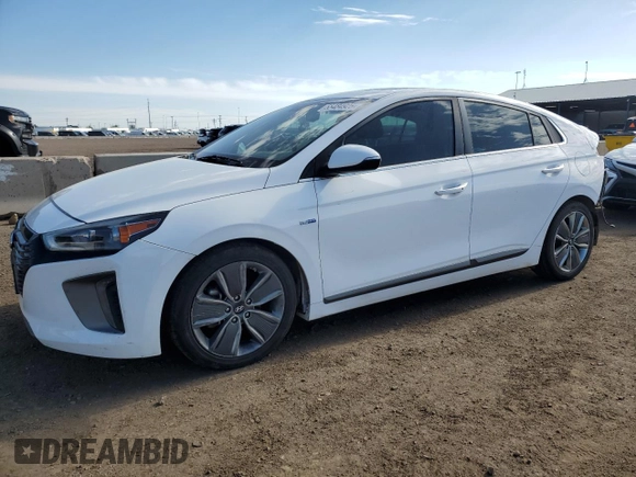 2017 Hyundai Ioniq Limited with VIN KMHC85LC1HU051550, listed as a Copart auction lot 55484925 with 140,752 mi miles and Salvage title. Bid and sale history available at DreamBid. Image 1.