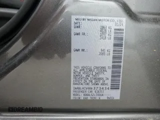 2024 Nissan Altima SR z VIN 1N4BL4CV4RN373434, wystawiony jako Copart lot #53580295 z przebiegiem 21 087 mil mil oraz Szkoda całkowita • Salvage title. Historia ofert i sprzedaży dostępna na DreamBid. Obrazek 12.