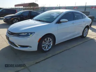 2015 Chrysler 200 C with VIN 1C3CCCCB0FN525031, listed as a IAAI auction lot 41998163 with 85,197 mi miles and . Bid and sale history available at DreamBid. Image 2.