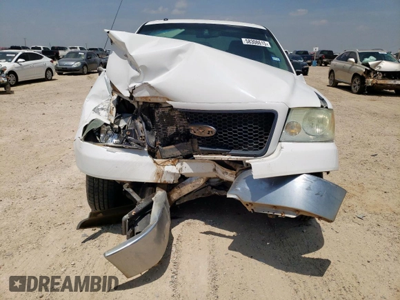 2006 Ford F-150 XLT with VIN 1FTPW12V26KD80614, listed as a Copart auction lot 58308615 with 159,508 mi miles and Salvage title. Bid and sale history available at DreamBid. Image 5.