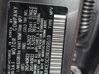 2022 Genesis GV80 with VIN KMUHCESC1NU099519, listed as a Copart auction lot 70290154 with 17,430 mi miles and Salvage Title. Bid and sale history available at carsss.com. Image 12.