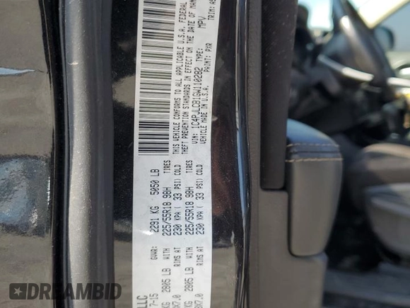 2016 Jeep Cherokee Altitude with VIN 1C4PJLCB1GW110282, listed as a Copart auction lot 54110325 with 137,978 mi miles and Clean title. Bid and sale history available at DreamBid. Image 13.