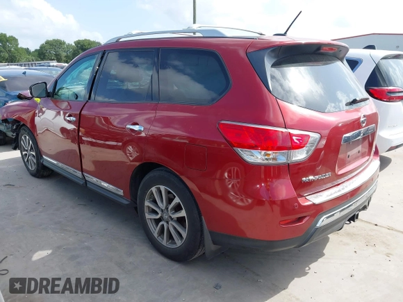 2014 Nissan Pathfinder Platinum with VIN 5N1AR2MN7EC681321, listed as a IAAI auction lot 42543921 with 149,635 mi miles and . Bid and sale history available at DreamBid. Image 3.