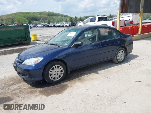 2004 Honda Civic LX with VIN 2HGES16614H530479, listed as a IAAI auction lot 42142030 with 145,577 mi miles. Bid and sale history available at carsss.com. Image 2.