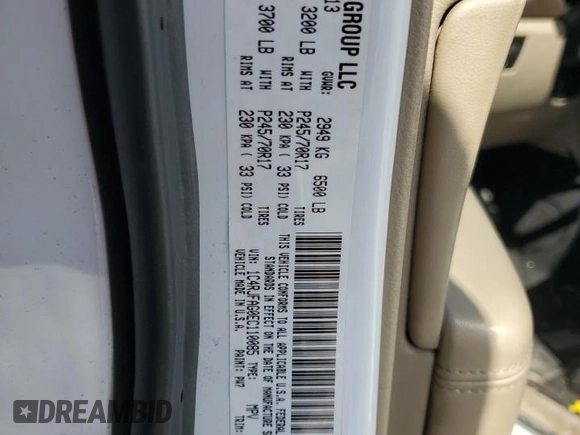 2014 Jeep Grand Cherokee Laredo with VIN 1C4RJFAG0EC110085, listed as a Copart auction lot 48519475 with 192,189 mi miles and Non Repairable. Bid and sale history available at carsss.com. Image 13.