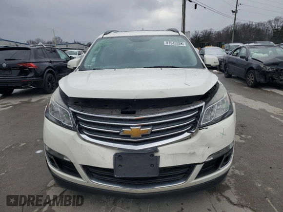2015 Chevrolet Traverse LT with VIN 1GNKVHKDXFJ226050, listed as a Copart auction lot 87545385 with 129,120 mi miles and Salvage title. Bid and sale history available at DreamBid. Image 5.