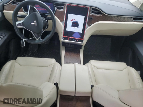 2017 Tesla Model X 90D with VIN 5YJXCBE26HF079246, listed as a Copart auction lot 50141605 with 68,905 mi miles and Salvage Title. Bid and sale history available at DreamBid. Image 8.