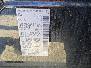 2020 Nissan Pathfinder SL with VIN 5N1DR2CNXLC582357, listed as a Copart auction lot 60965225 with 127,995 mi miles and Clean title. Bid and sale history available at DreamBid. Image 13.