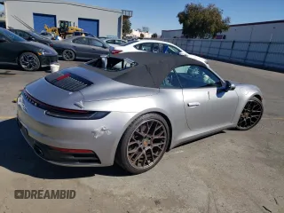 2020 Porsche 911 Carrera S with VIN WP0CB2A9XLS262651, listed as a Copart auction lot 76948374 with 25,800 mi miles and Salvage Title. Bid and sale history available at DreamBid. Image 3.