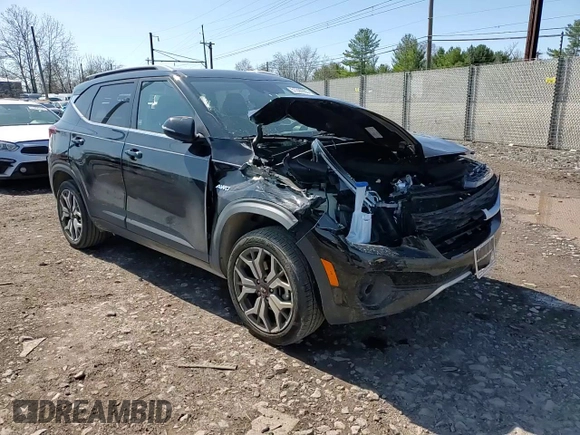 2021 Kia Seltos S with VIN KNDEUCA25M7096104, listed as a Copart auction lot 51390905 with 46,774 mi miles and Salvage Title. Bid and sale history available at carsss.com. Image 10.