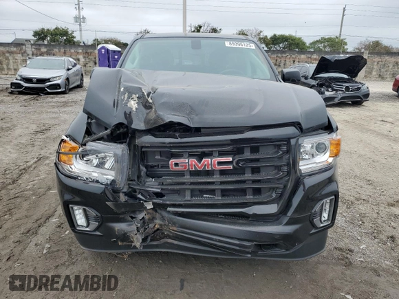 2022 GMC Canyon 2WD Elevation with VIN 1GTG5CEN3N1170263, listed as a Copart auction lot 89396125 with 15,310 mi miles and Salvage Title. Bid and sale history available at carsss.com. Image 5.