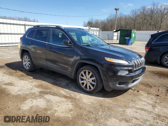 2014 Jeep Cherokee Limited with VIN 1C4PJLDB6EW261579, listed as a Copart auction lot 46664995 with 156,576 mi miles and Salvage Title. Bid and sale history available at carsss.com. Image 4.