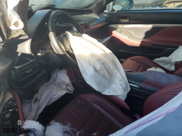 2016 Lexus RC 200t with VIN JTHHA5BC2G5003661, listed as a Copart auction lot 38873424 with 0 mi miles and Salvage Title. Bid and sale history available at carsss.com. Image 8.