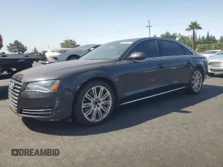 2011 Audi A8 z VIN WAURVAFD0BN005579, wystawiony jako Copart lot #59584025 z przebiegiem 95 704 mil mil oraz Szkoda całkowita • Salvage title. Historia ofert i sprzedaży dostępna na DreamBid. Obrazek 1.