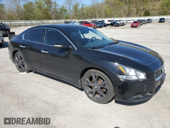 2014 Nissan Maxima SV with VIN 1N4AA5AP9EC437744, listed as a Copart auction lot 54659985 with 141,902 mi miles and Salvage title. Bid and sale history available at DreamBid. Image 4.