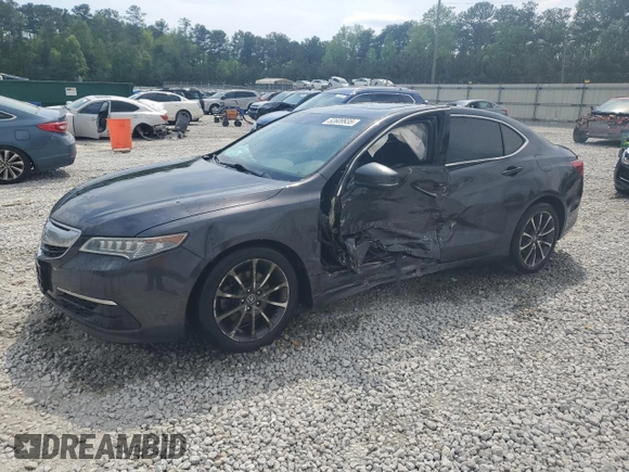 2015 Acura TLX Technology with VIN 19UUB3F53FA000885, listed as a Copart auction lot 52609935 with 120,971 mi miles and Salvage title. Bid and sale history available at DreamBid. Image 1.