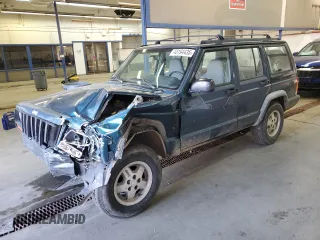 1997 Jeep Cherokee SE with VIN 1J4FJ28S1VL582070, listed as a Copart auction lot 43194435 with 192,534 mi miles and Salvage Title. Bid and sale history available at carsss.com. Image 1.