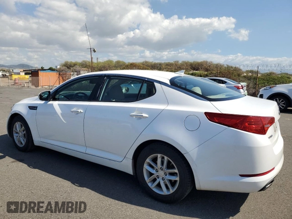 2013 Kia Optima LX with VIN KNAGM4A78D5351671, listed as a Copart auction lot 45056455 with 55,541 mi miles and Clean Title. Bid and sale history available at carsss.com. Image 2.