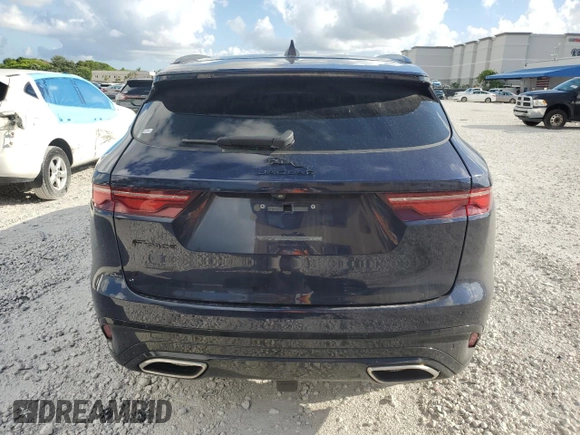 2021 Jaguar F-Pace S with VIN SADCJ2EU1MA681131, listed as a Copart auction lot 61207435 with 53,939 mi miles and Salvage title. Bid and sale history available at DreamBid. Image 6.
