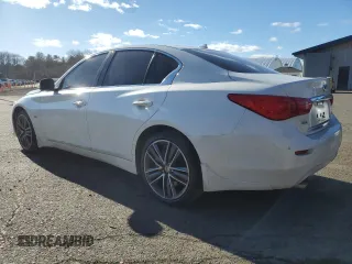 2017 Infiniti Q50 3.0t Sport with VIN JN1EV7AR6HM834858, listed as a Copart auction lot 88754935 with 144,118 mi miles and Salvage Title. Bid and sale history available at carsss.com. Image 2.