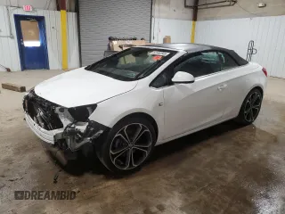 2016 Buick Cascada Premium with VIN W04WT3N57GG063129, listed as a Copart auction lot 52592565 with 91,474 mi miles and Salvage title. Bid and sale history available at DreamBid. Image 1.