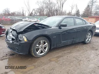 2013 Dodge Charger RT with VIN 2C3CDXDT7DH588158, listed as a IAAI auction lot 41663249 with 109,443 mi miles. Bid and sale history available at carsss.com. Image 2.