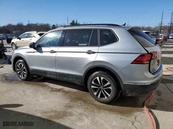 2024 Volkswagen Tiguan S with VIN 3VVFB7AX0RM033567, listed as a Copart auction lot 42696965 with 15,203 mi miles and Salvage Title. Bid and sale history available at carsss.com. Image 2.