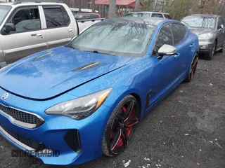 2018 Kia Stinger GT1 with VIN KNAE45LCXJ6018532, listed as a IAAI auction lot 41563629 with 91,043 mi miles. Bid and sale history available at carsss.com. Image 17.