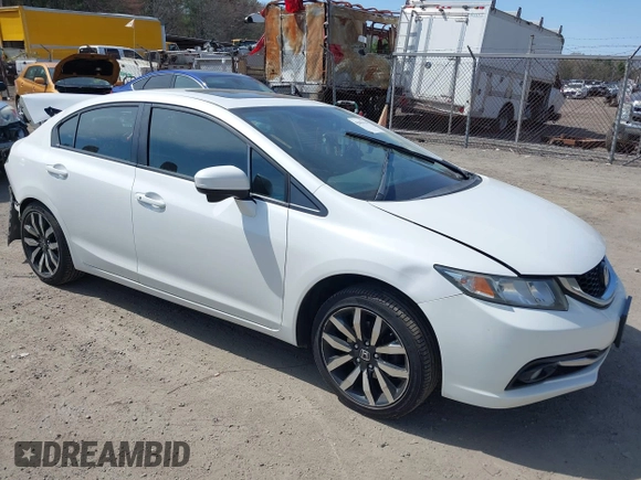 2015 Honda Civic EX-L with VIN 19XFB2F96FE255743, listed as a IAAI auction lot 42083156 with Not Provided miles and . Bid and sale history available at DreamBid. Image 1.