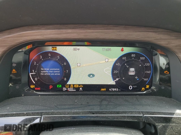 2024 Volkswagen Atlas SEL with VIN 1V2BR2CA3RC523103, listed as a Copart auction lot 55821865 with 47,893 mi miles and Salvage title. Bid and sale history available at DreamBid. Image 9.