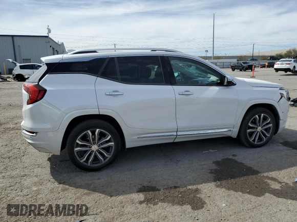 2020 GMC Terrain Denali with VIN 3GKALXEX7LL151066, listed as a Copart auction lot 50379815 with 56,333 mi miles and Salvage title. Bid and sale history available at DreamBid. Image 3.
