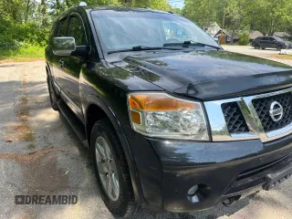 2012 Nissan Armada Platinum z VIN 5N1AA0NC4CN611169, wystawiony jako Copart lot #61077685 z przebiegiem 173 236 mil mil oraz Czysty tytuł • Clean title. Historia ofert i sprzedaży dostępna na DreamBid. Obrazek 1.