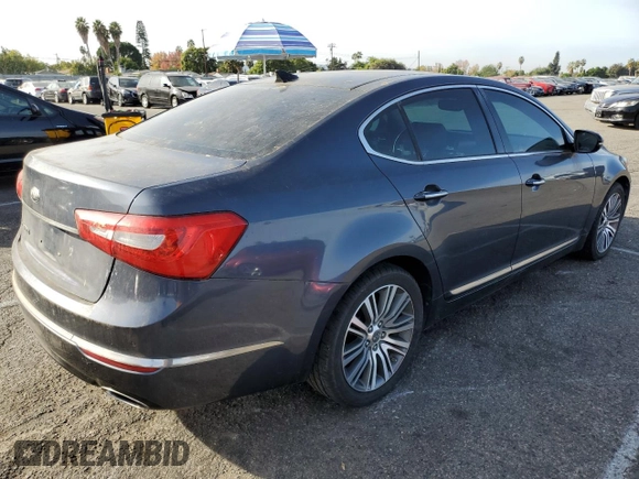 2014 Kia Cadenza Premium with VIN KNALN4D76E5124195, listed as a Copart auction lot 81578094 with 138,936 mi miles and Clean Title. Bid and sale history available at carsss.com. Image 3.