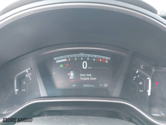 2017 Honda CR-V Touring with VIN 2HKRW2H95HH646184, listed as a IAAI auction lot 41906341 with 58,529 mi miles. Bid and sale history available at carsss.com. Image 7.