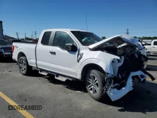 2021 Ford F-150 XL with VIN 1FTFX1E56MKD34057, listed as a Copart auction lot 63997585 with 99,679 mi miles and Clean title. Bid and sale history available at DreamBid. Image 4.