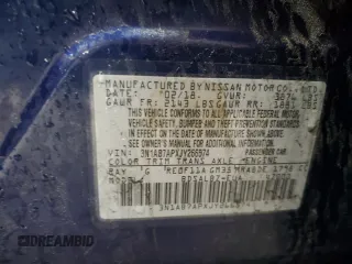 2018 Nissan Sentra SR with VIN 3N1AB7APXJY266574, listed as a Copart auction lot 52715255 with 103,908 mi miles and Salvage Title. Bid and sale history available at DreamBid. Image 13.