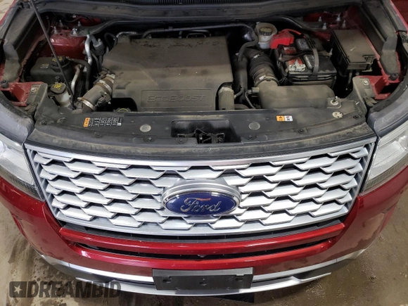 2019 Ford Explorer Platinum with VIN 1FM5K8HT7KGA78276, listed as a Copart auction lot 60153105 with 67,394 mi miles and Salvage title. Bid and sale history available at DreamBid. Image 12.