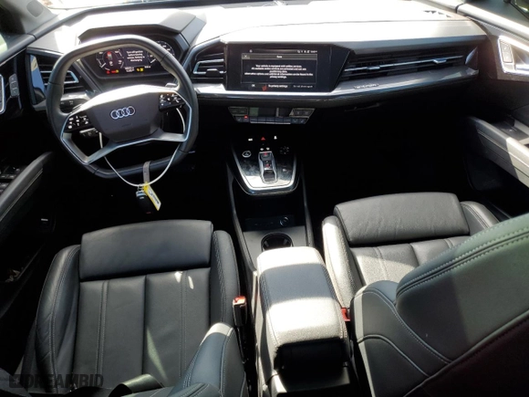 2022 Audi Q4 e-tron Premium Plus with VIN WA1L2BFZ5NP048224, listed as a Copart auction lot 45727985 with 38,022 mi miles and Salvage Title. Bid and sale history available at carsss.com. Image 8.