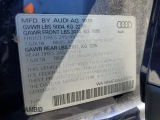 2019 Audi A4 allroad Premium Plus z VIN WA18NAF40KA005761, wystawiony jako Copart lot #53287575 z przebiegiem 51 078 mil mil oraz Szkoda całkowita • Salvage title. Historia ofert i sprzedaży dostępna na DreamBid. Obrazek 12.