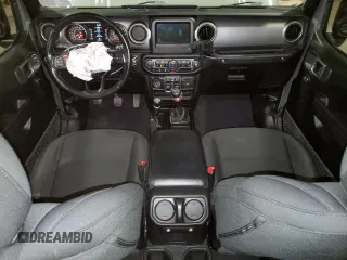 2020 Jeep Wrangler Unlimited Willys with VIN 1C4HJXDG3LW166868, listed as a Copart auction lot 84815154 with 66,640 mi miles and Salvage title. Bid and sale history available at DreamBid. Image 8.