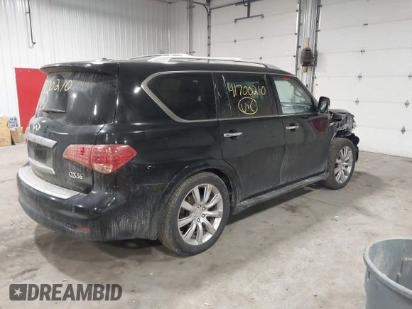2013 Infiniti QX56 z VIN JN8AZ2NE2D9060510, wystawiony jako IAAI lot #41700210 z przebiegiem 174 834 mil mil oraz . Historia ofert i sprzedaży dostępna na DreamBid. Obrazek 4.