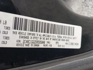 2013 Chrysler Town & Country Limited with VIN 2C4RC1GG2DR595808, listed as a IAAI auction lot 41946685 with 185,579 mi miles. Bid and sale history available at carsss.com. Image 9.