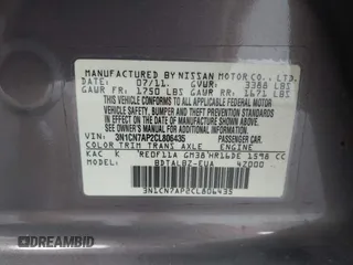 2012 Nissan Versa SV with VIN 3N1CN7AP2CL806435, listed as a IAAI auction lot 40366243 with 72,293 mi miles. Bid and sale history available at carsss.com. Image 9.