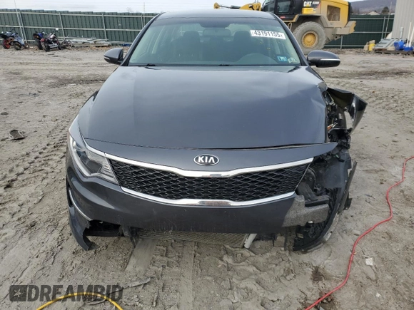 2017 Kia Optima LX z VIN KNAGT4L30H5142492, wystawiony jako Copart lot #43191155 z przebiegiem 63 092 mil mil oraz Szkoda całkowita • Salvage title. Historia ofert i sprzedaży dostępna na DreamBid. Obrazek 5.