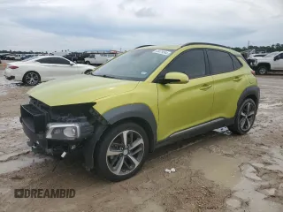 2019 Hyundai Kona Limited with VIN KM8K33A58KU327264, listed as a Copart auction lot 63479264 with 46,187 mi miles and Clean Title. Bid and sale history available at carsss.com. Image 1.