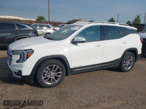 2023 GMC Terrain SLT with VIN 3GKALPEG4PL233861, listed as a IAAI auction lot 42687573 with 55,987 mi miles and . Bid and sale history available at DreamBid. Image 15.