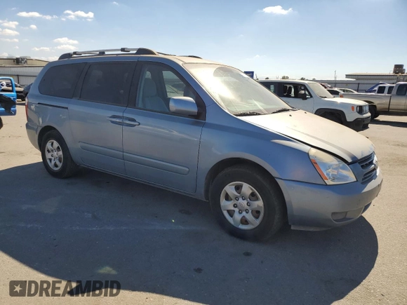 2008 Kia Sedona LX with VIN KNDMB233086232913, listed as a Copart auction lot 76707554 with 169,125 mi miles and Clean Title. Bid and sale history available at carsss.com. Image 4.