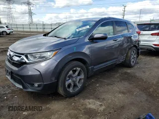 2018 Honda CR-V EX with VIN 7FARW2H50JE010729, listed as a Copart auction lot 52195735 with 77,477 mi miles and Salvage Title. Bid and sale history available at carsss.com. Image 1.